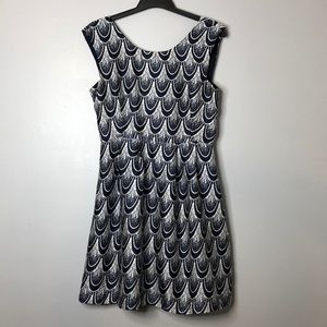 Art deco patterned cocktail dress